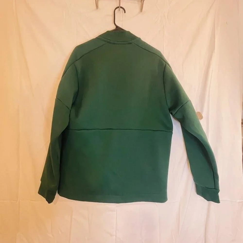 Minnesota Wild Jacket Mens Large Green NHL Hockey Zip Coat Adidas‎ Pockets Logo